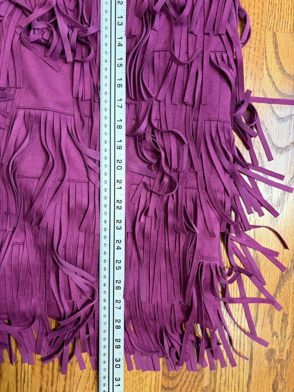 Magenta Fringe Tier Midi Skirt by Serena Williams - Picture 7 of 9